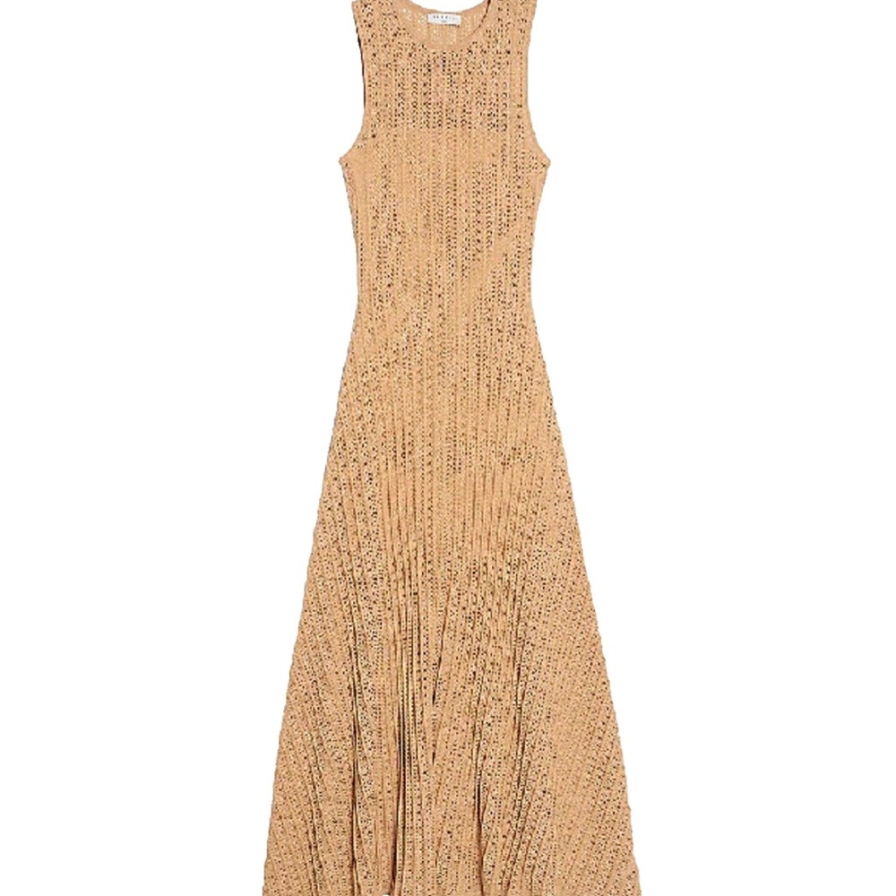 Sandro Tan Maxi Dress